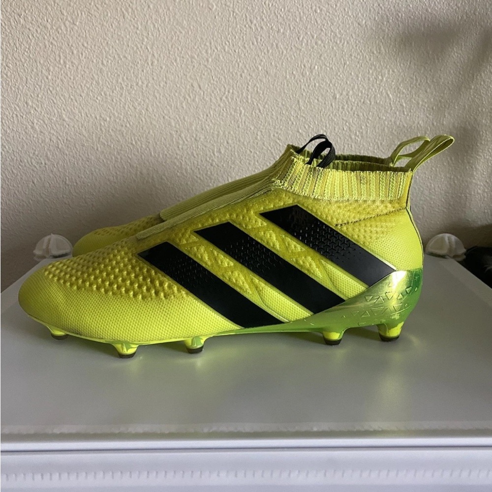 Adidas Kids Neon Yellow Soccer Sneakers